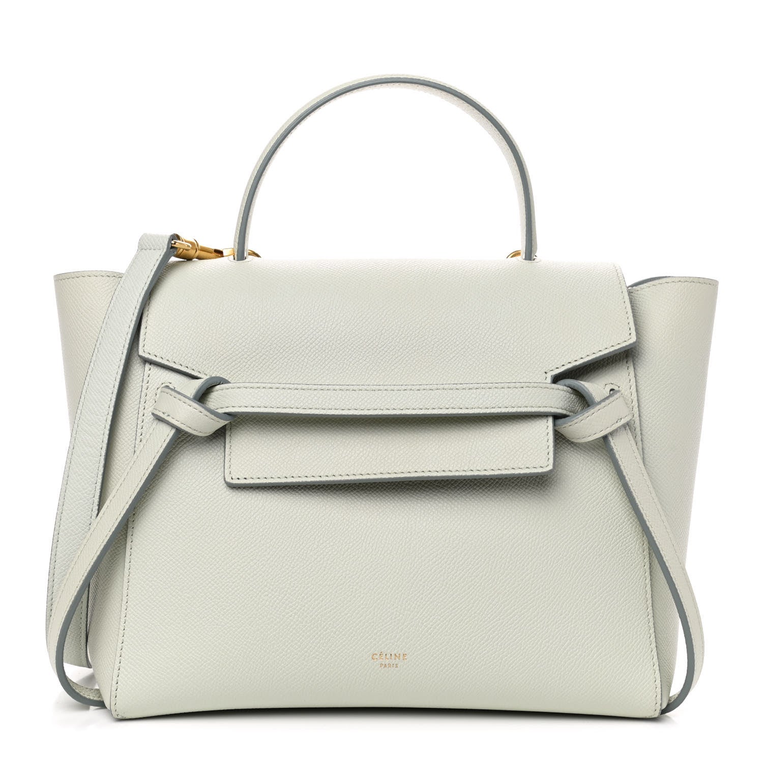 Celine Grained Calfskin Micro Belt Bag Baby Blue 1 of 4