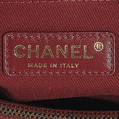 Chanel Glazed Calfskin Quilted Shiva Tote Black 6 of 7