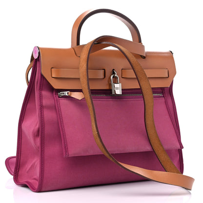 Hermes Vache Hunter Toile Herbag Zip 31 PM Tosca 4 of 19