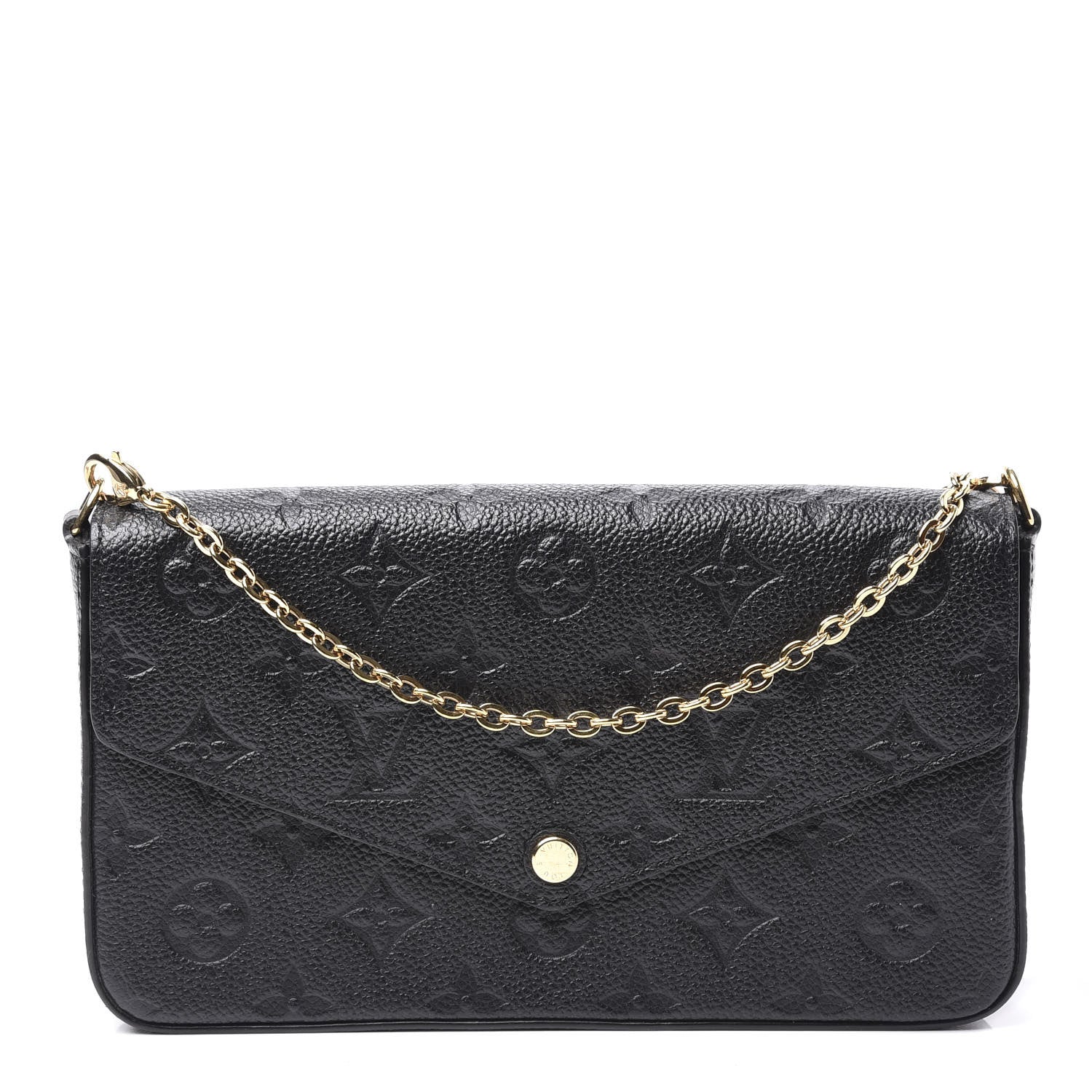 Louis Vuitton Empreinte Pochette Felicie Chain Wallet Black 1 of 12