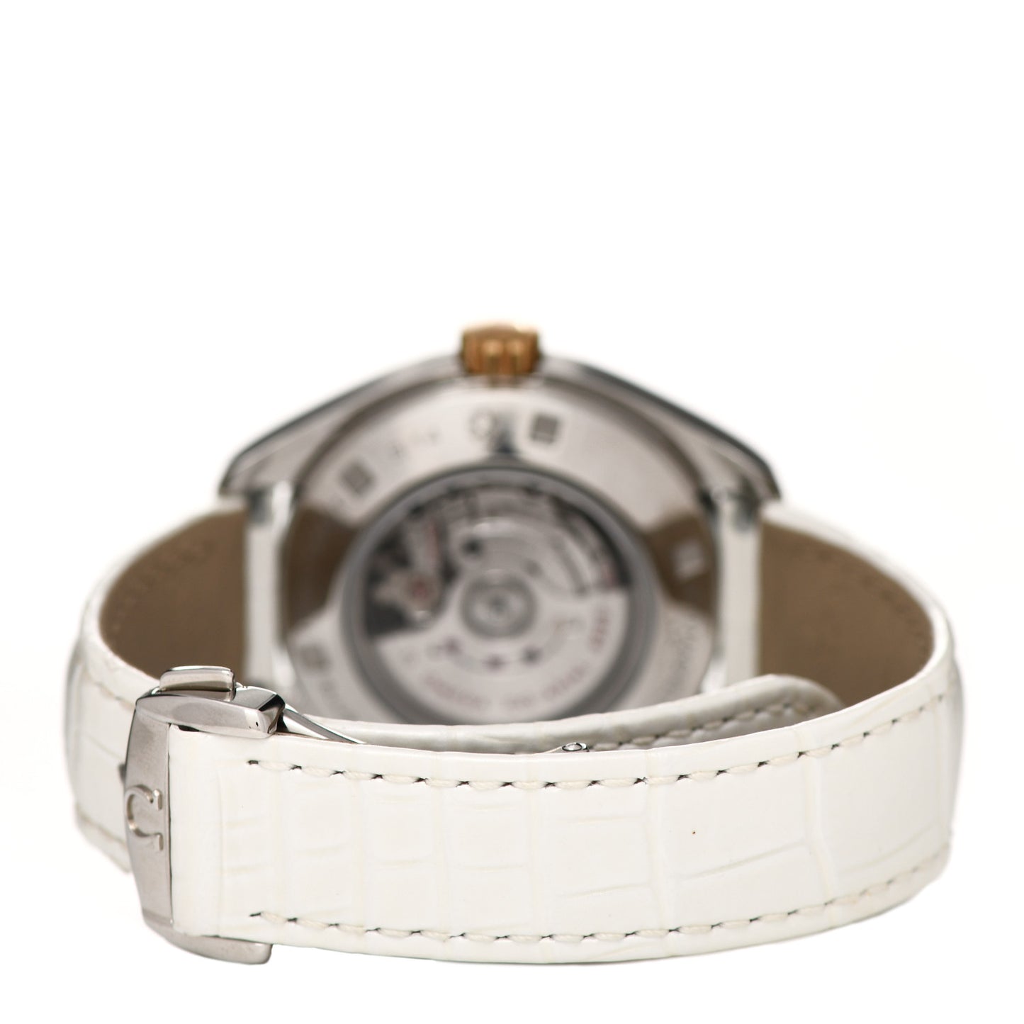 Stainless Steel 18K Sedna Gold Alligator Diamond Bezel Mother of Pearl 34mm Seamaster Aqua Terra Co-Axial Chronometer Automatic Watch 231.28.34.20.55.003