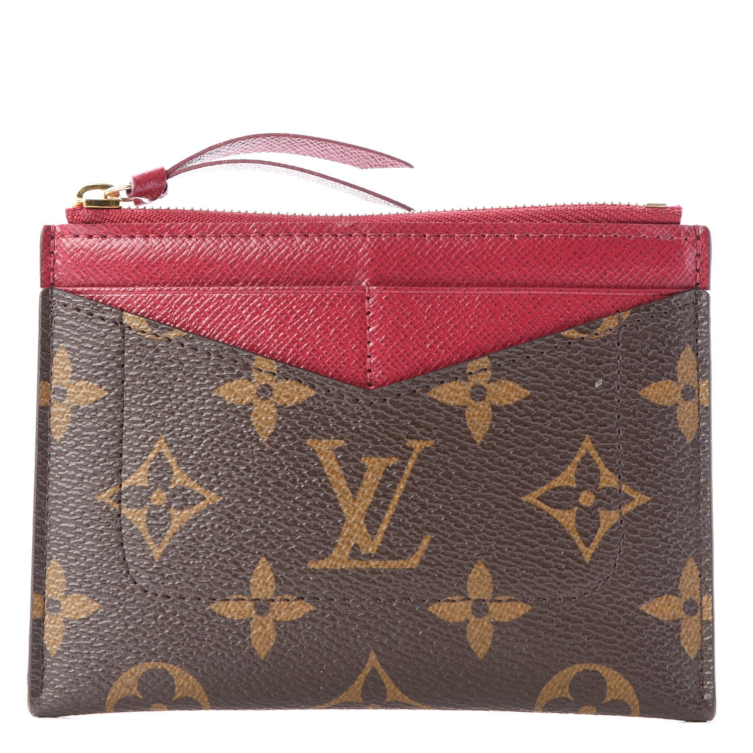 Louis Vuitton Monogram Zipped Card Holder Fuchsia 1 of 8