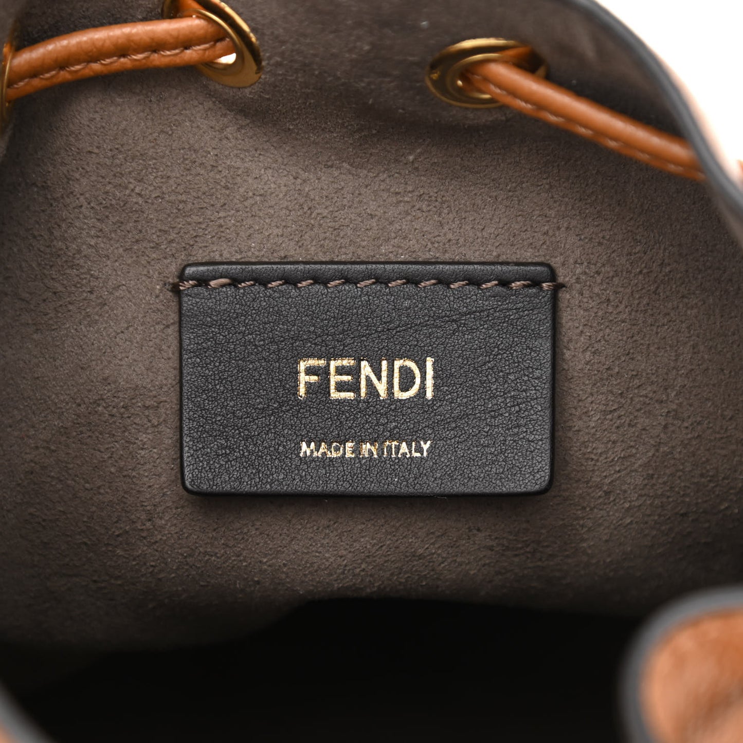 Vitello Cruise F is Fendi Mini Mon Tresor Bucket Bag Nocciola