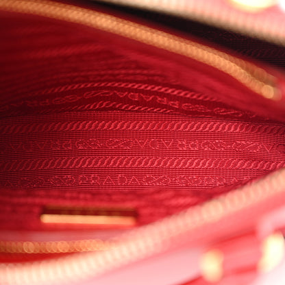 Prada Saffiano Vernice Small Promenade Tote Rosso 6 of 15