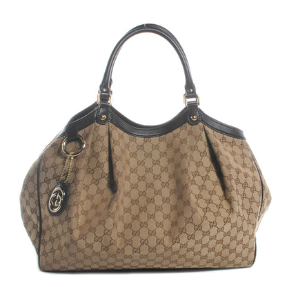 Gucci Monogram Large Sukey Tote Ebony 1 of 9
