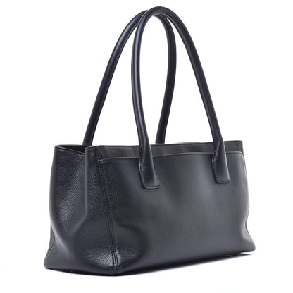 Chanel Calfskin Small Cerf Executive Shopper Tote Black 3 of 10