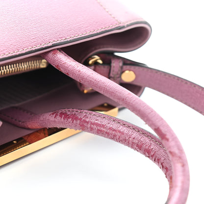 Fendi Vitello Elite Flamingo Regular 2Jours Tote Lilla Glicine 5 of 5
