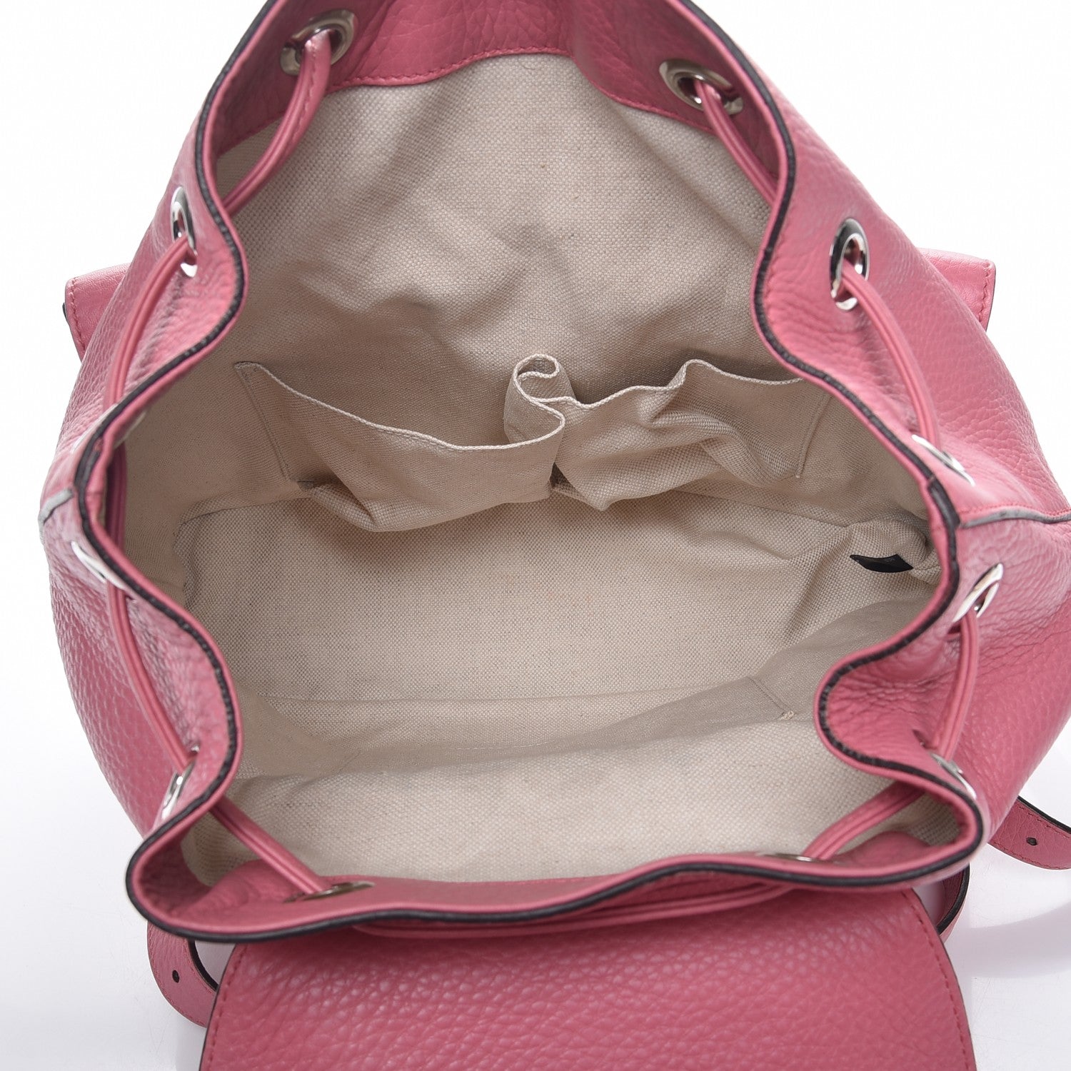 Gucci Cellarius Calfskin Medium Bamboo Backpack Glossy Pink 5 of 8