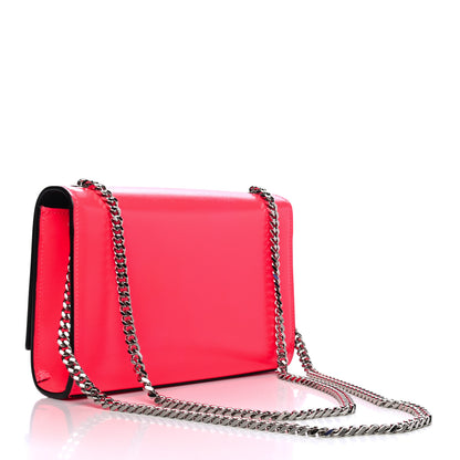 Saint Laurent Patent Grain de Poudre Small Monogram Kate Satchel Neon Pink 2 of 4