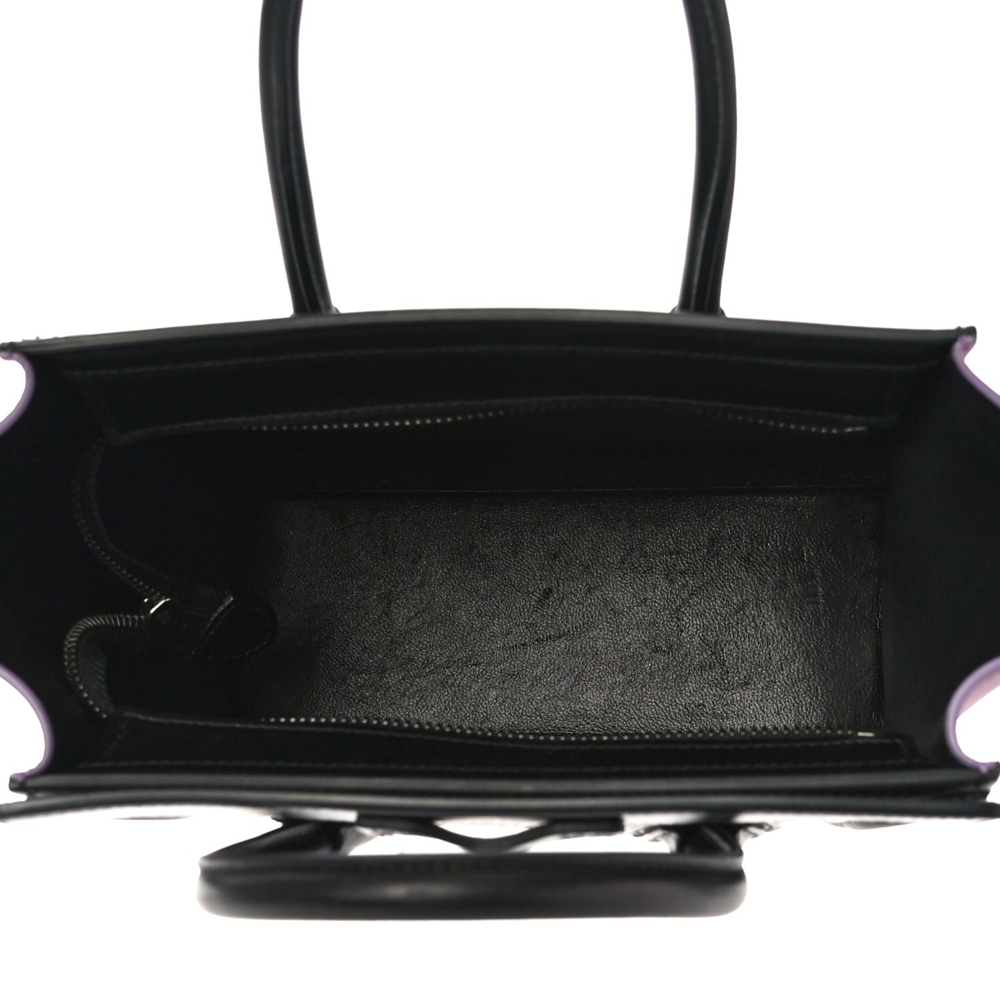 Smooth Drummed Calfskin Tri-color Nano Luggage Anthracite