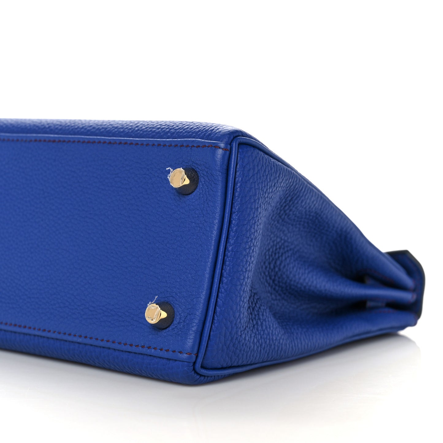 Togo Horseshoe Kelly Retourne 25 Bleu Electrique Bordeaux