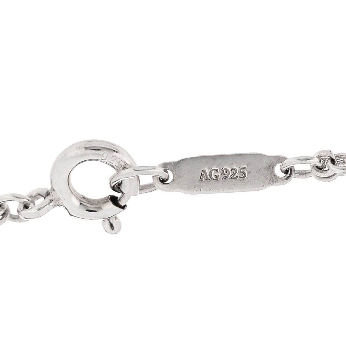 Tiffany Sterling Silver Enamel Infinity Bracelet Blue 3 of 5