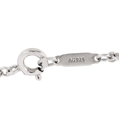 Tiffany Sterling Silver Enamel Infinity Bracelet Blue 3 of 5
