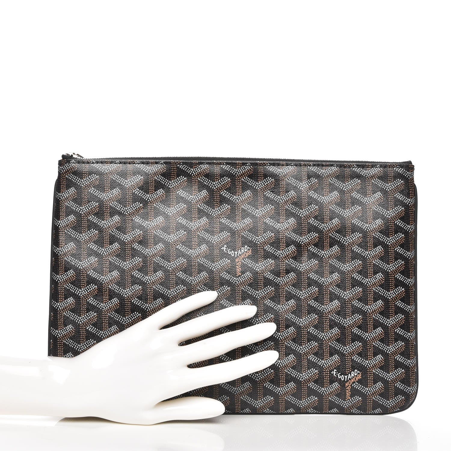 Goyard Goyardine Senat Pochette MM Black 2 of 8