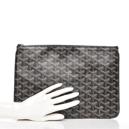 Goyard Goyardine Senat Pochette MM Black 2 of 8