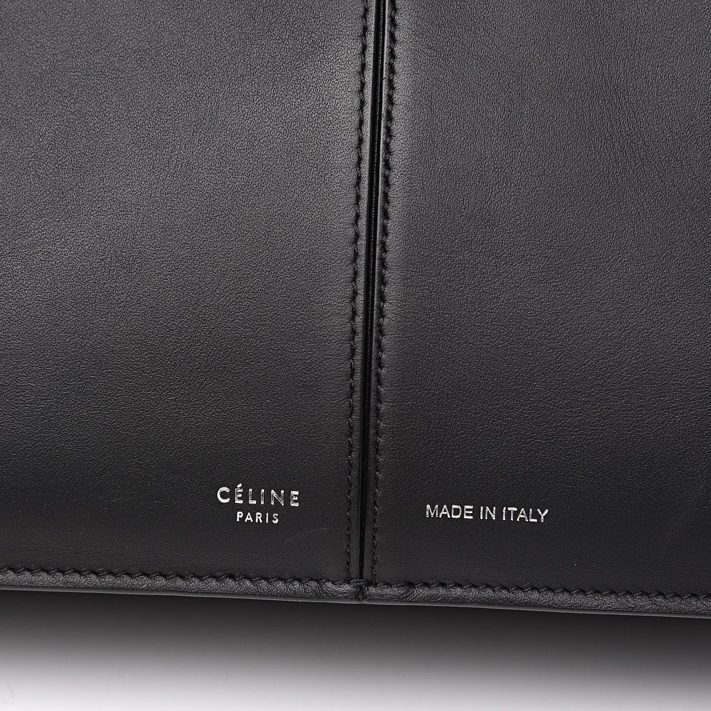 Supple Natural Calfskin Tri-Fold Clutch Black