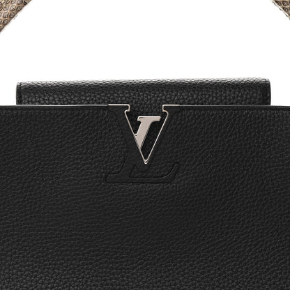 Louis Vuitton Taurillon Ayers Capucines MM Black 7 of 9