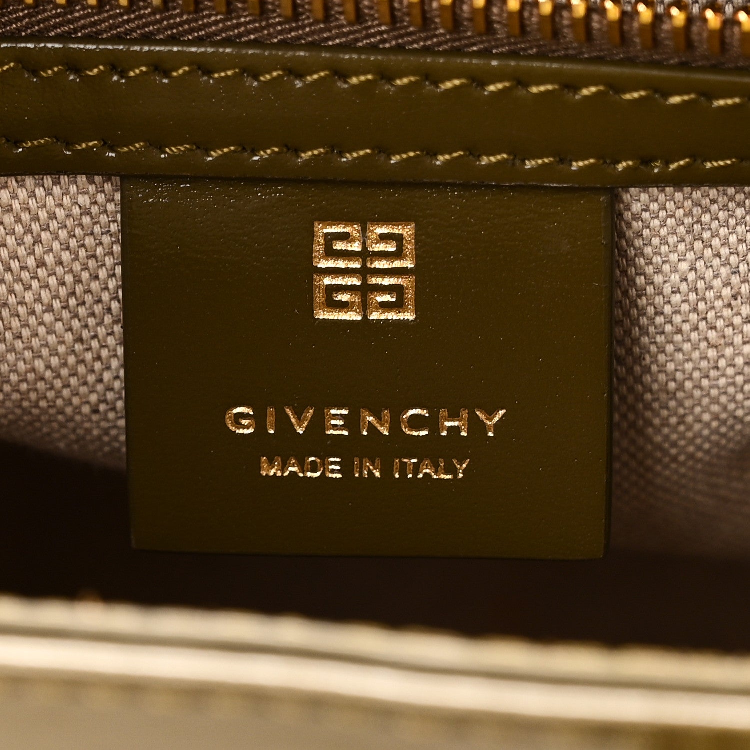Givenchy Box Calfskin Mini Lock Antigona Shoulder Bag Dark Khaki 6 of 10