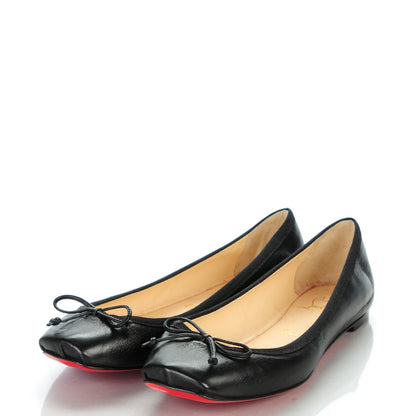 Christian Louboutin Nappa Rosella Flats 37.5 Black 3 of 8