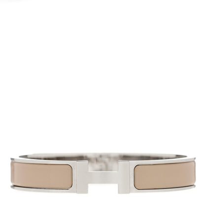 Hermes Matte Enamel Narrow Clic Clac HH Bracelet PM Chesnut 1 of 5