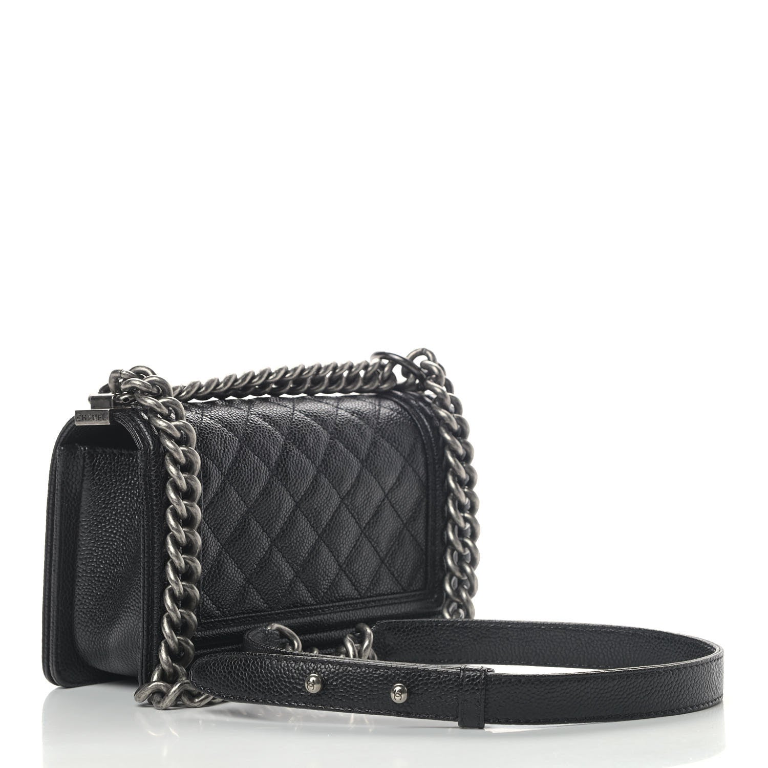 Chanel Caviar Quilted Small Boy Flap Black 2 of 4