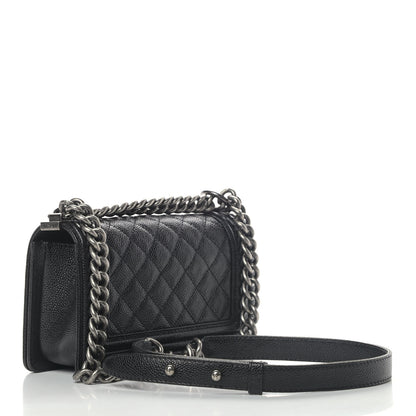 Chanel Caviar Quilted Small Boy Flap Black 2 of 4