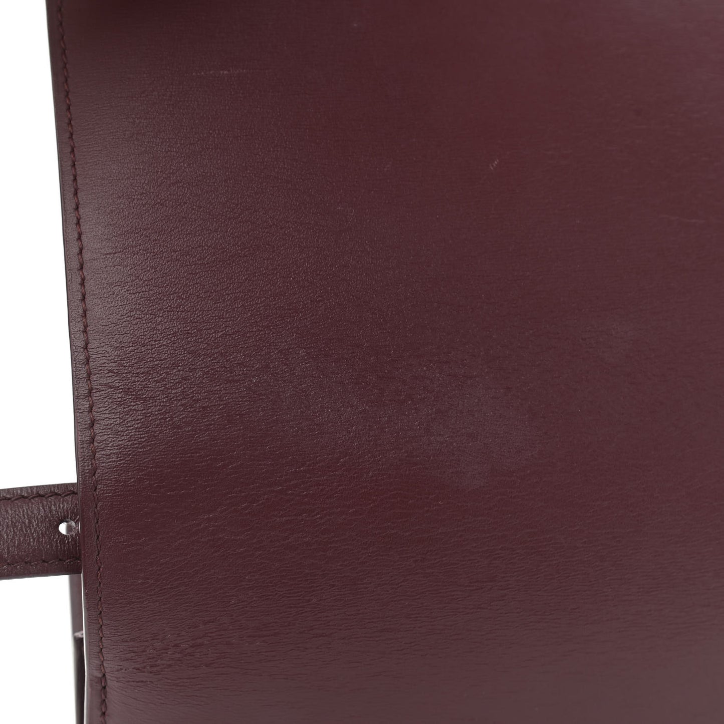 Box Calfskin Medium Classic Box Flap Bag Burgundy