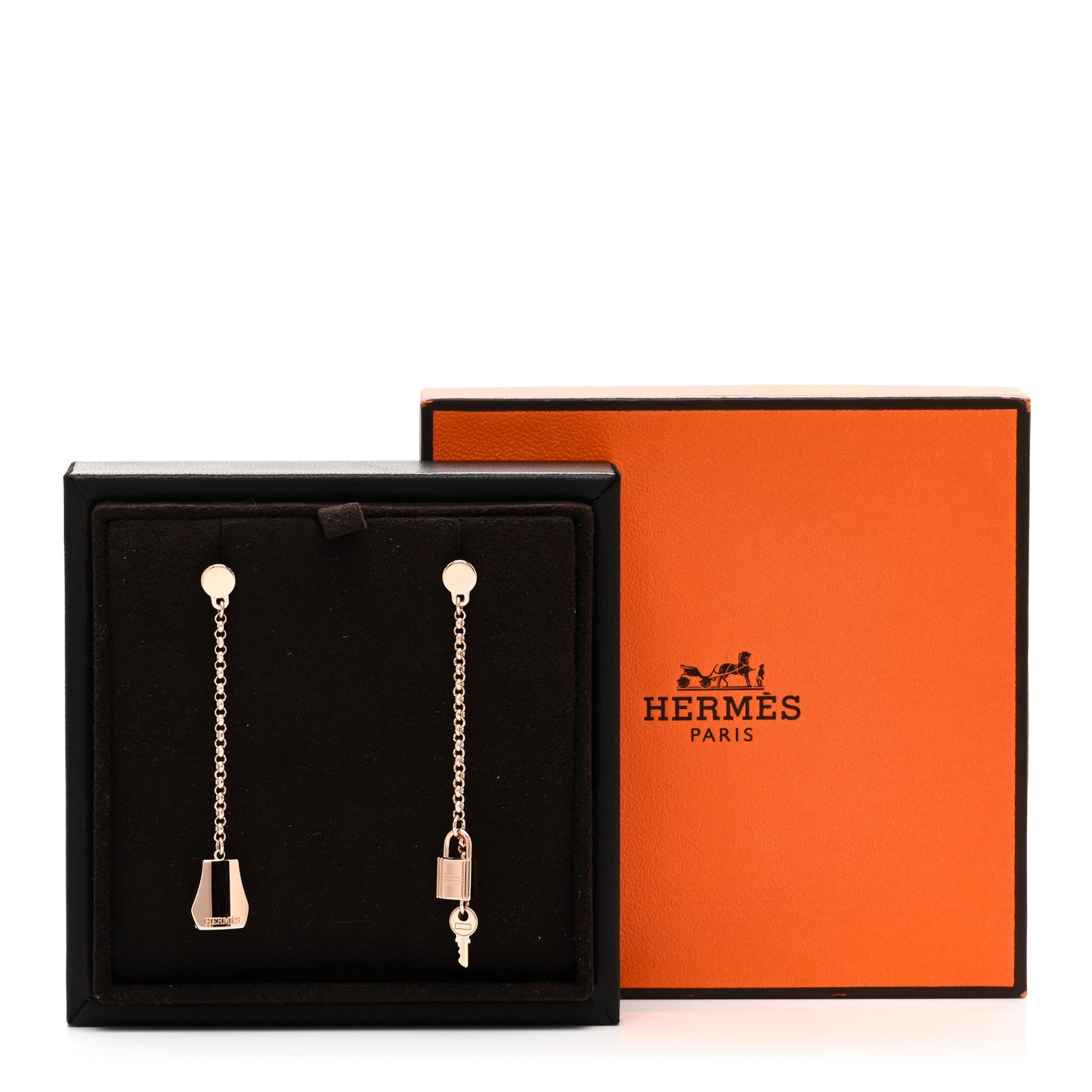18K Rose Gold Kelly Clochette Earrings