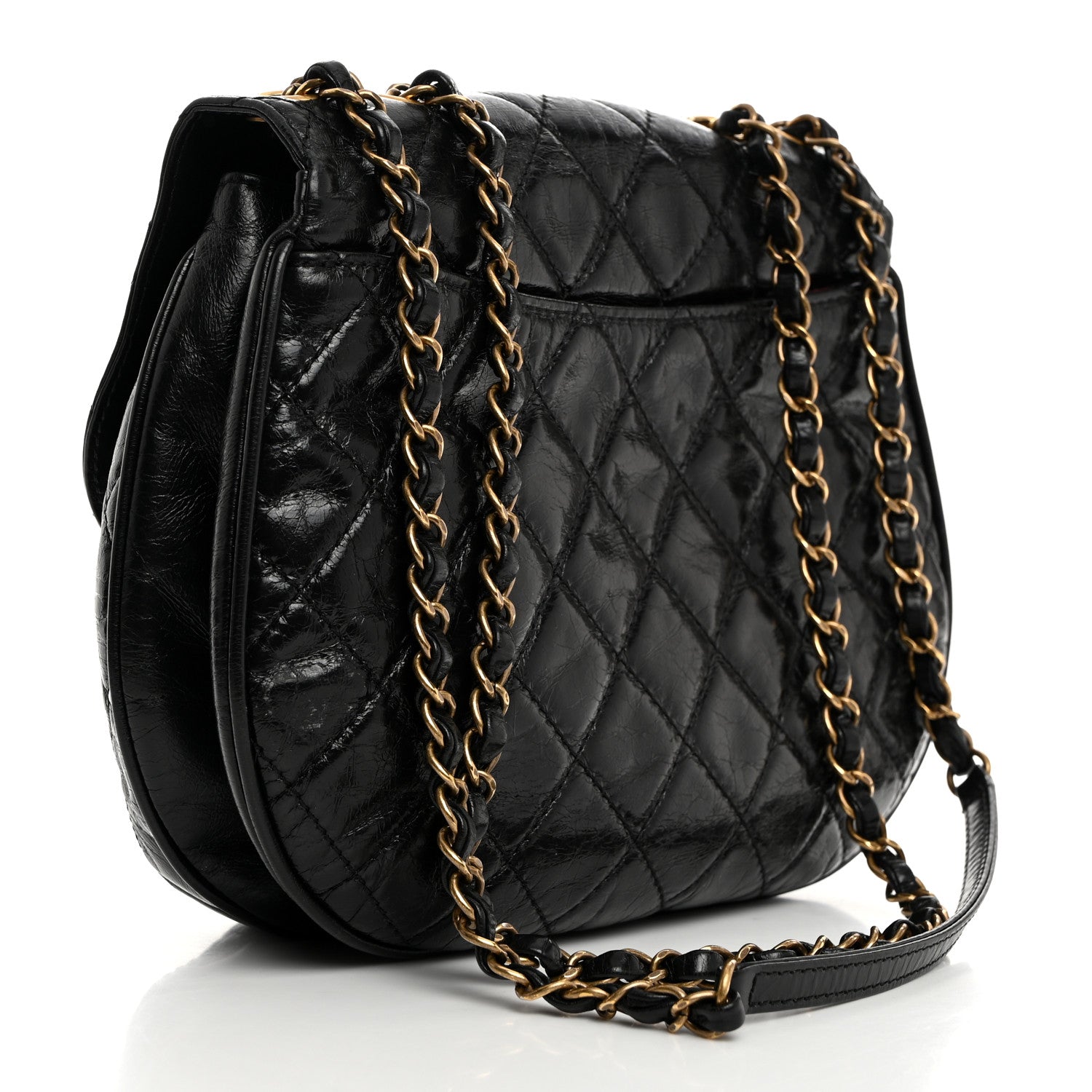 Chanel Calfskin Quilted Medium Bubble CC Flap Black 2 of 10