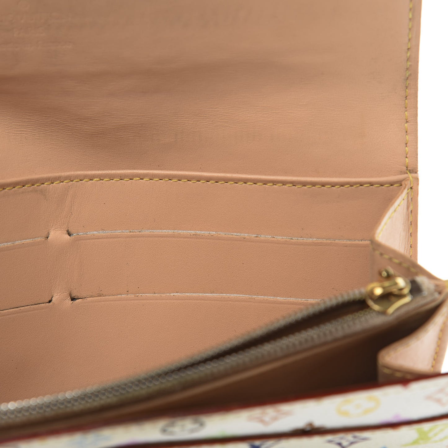 Monogram Multicolor Sarah Wallet White