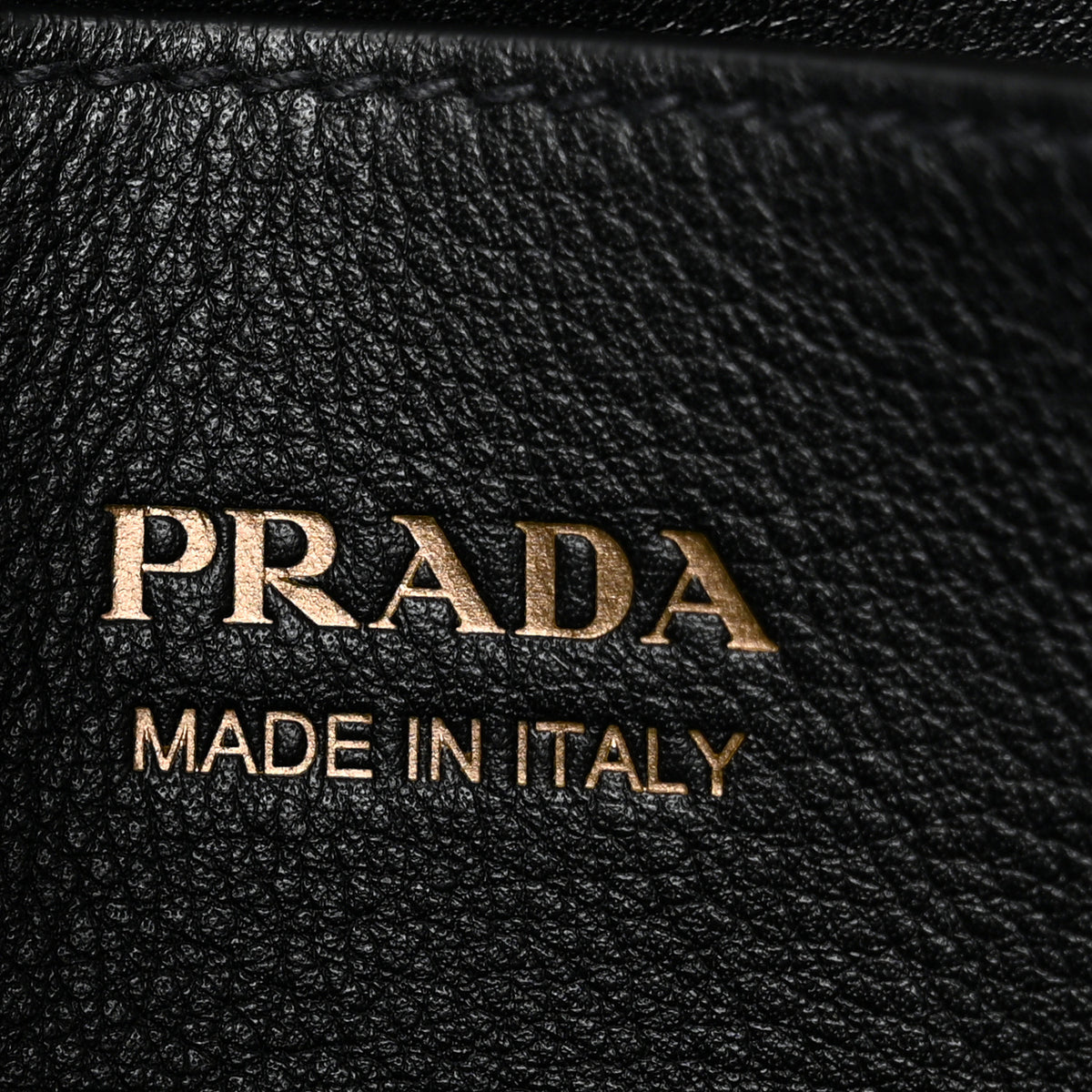 Prada Soft Grain Calfskin Small Double Belt Tote Black 6 of 9