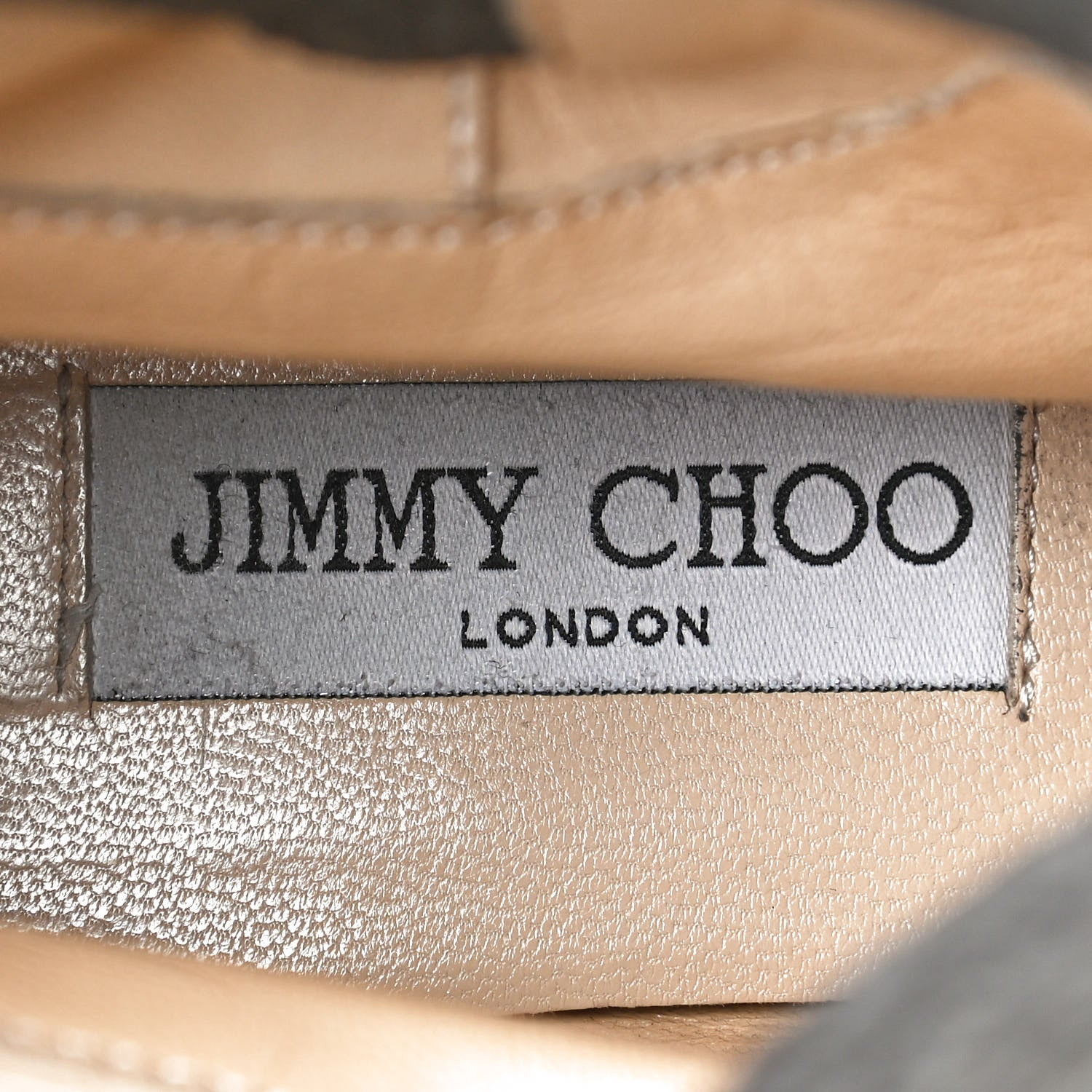 Jimmy Choo Grained Lambskin Suede Youth Biker Boots 39 Grey 10 of 13