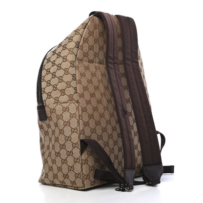 Gucci GG Monogram Web Medium Classic Backpack Brown 2 of 8