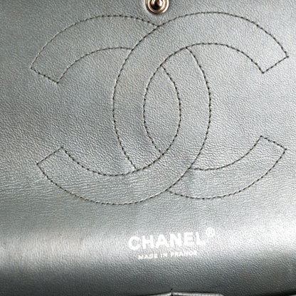Chanel Metallic Lambskin Quilted Jumbo Double Flap Silver 7 of 9