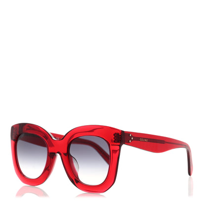 Celine Oversized Round Sunglasses CL4005FN Red 1 of 7