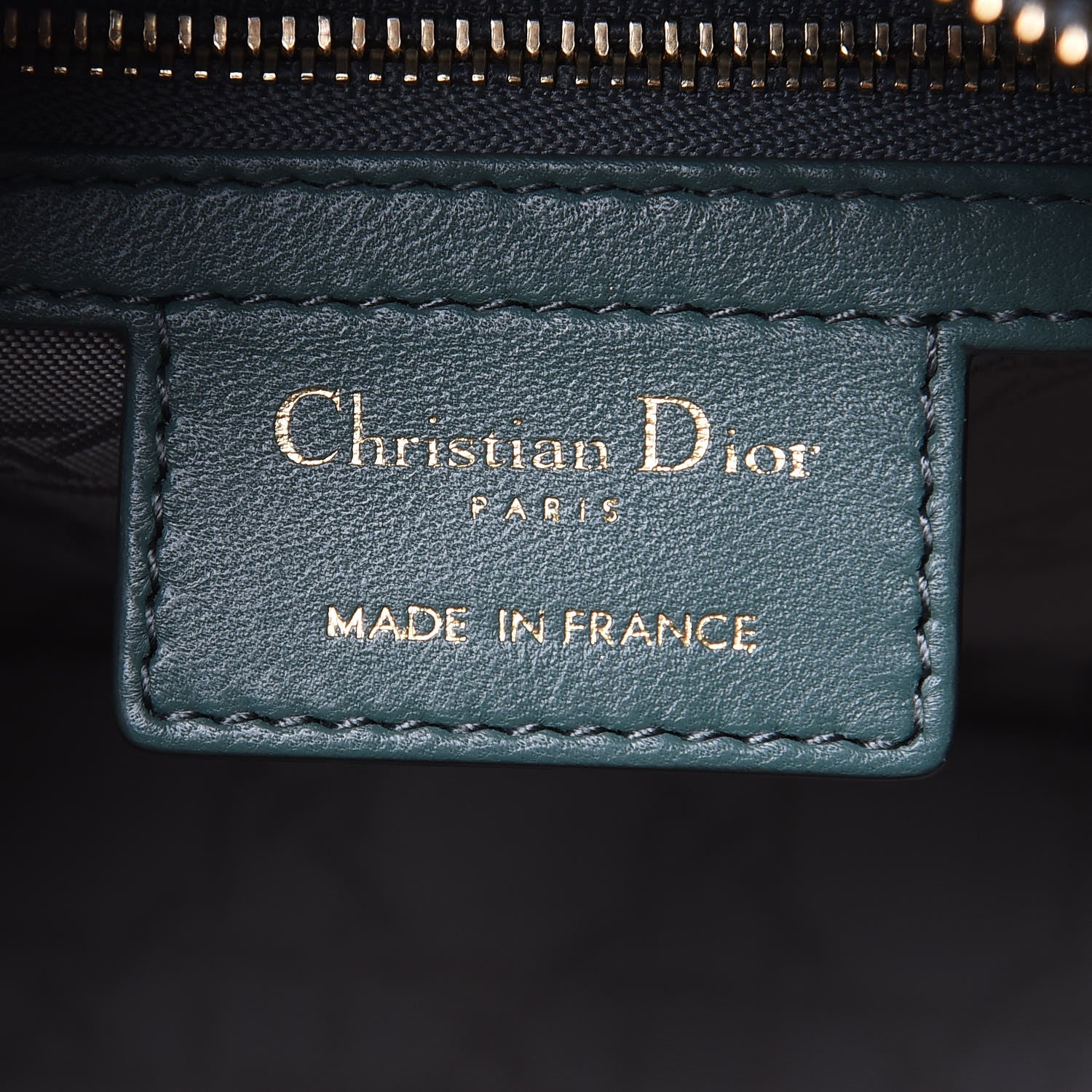 Christian Dior Lambskin Cannage Medium Lady Dior Storm Blue 6 of 9