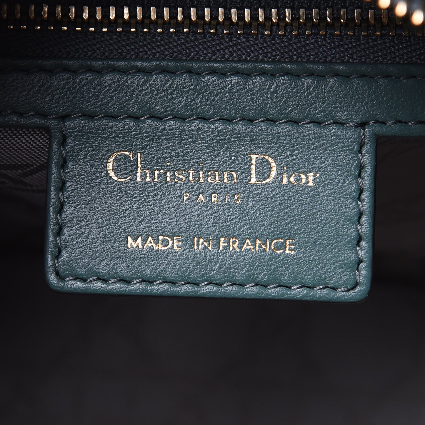 Lambskin Cannage Medium Lady Dior Storm Blue