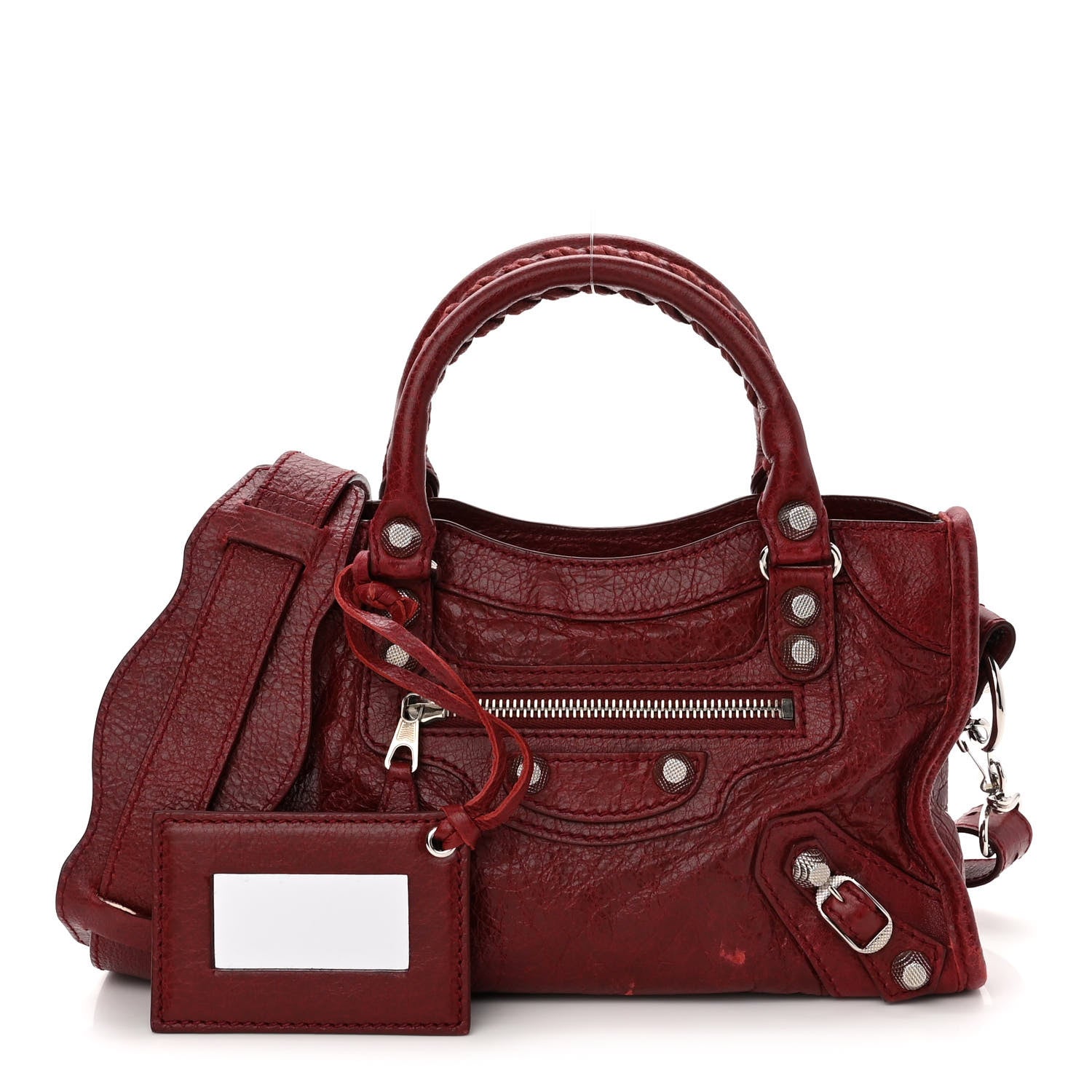 Balenciaga Agneau Giant 12 Silver Hardware Mini City Rouge Cerise 1 of 11