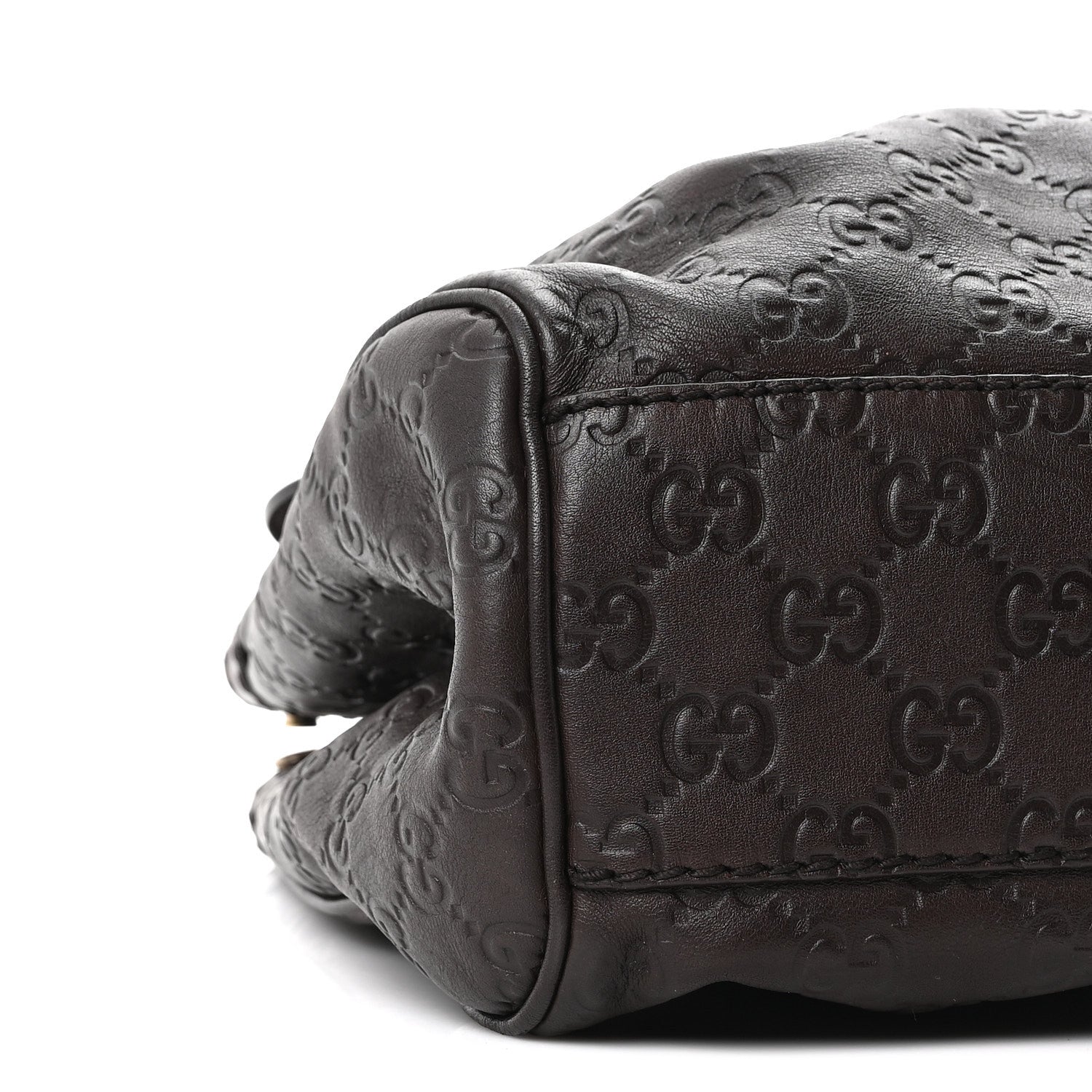 Gucci Guccissima Medium Sukey Tote Chocolate 9 of 10