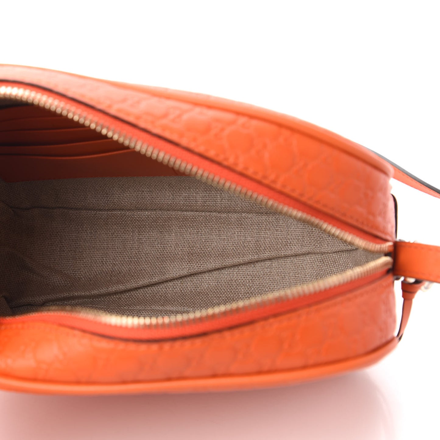 Soft Microguccissima Mini Bree Messenger Bag Sun Orange