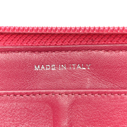 Chanel Patent Camellia Embossed Large Gusset Zip Around Wallet Pink 10 of 15