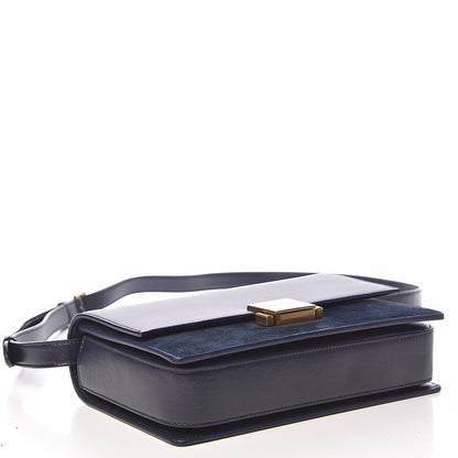 Saint Laurent Smooth Calfskin Suede Medium Bellechasse Navy 4 of 14