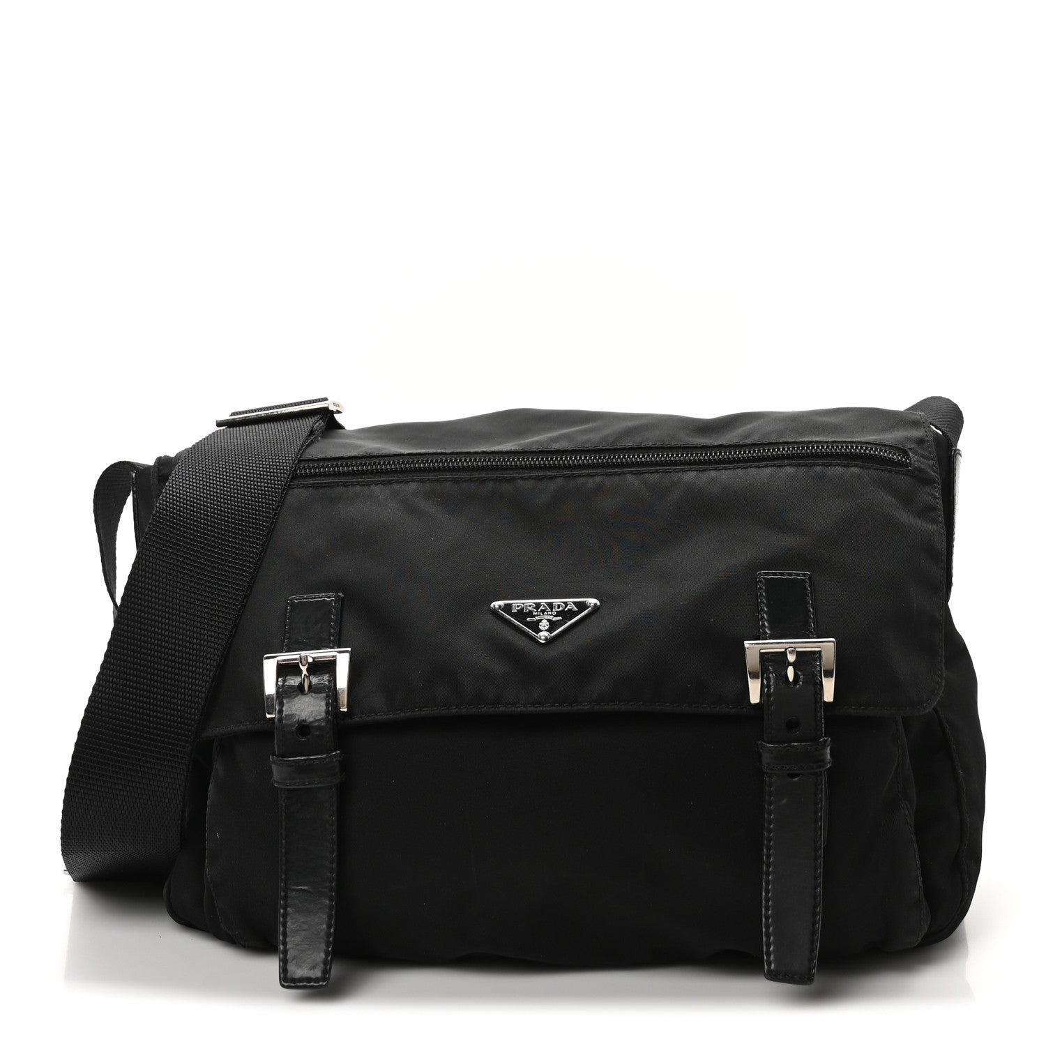 Prada Nylon Vela Sport Messenger Bag Black 1 of 9