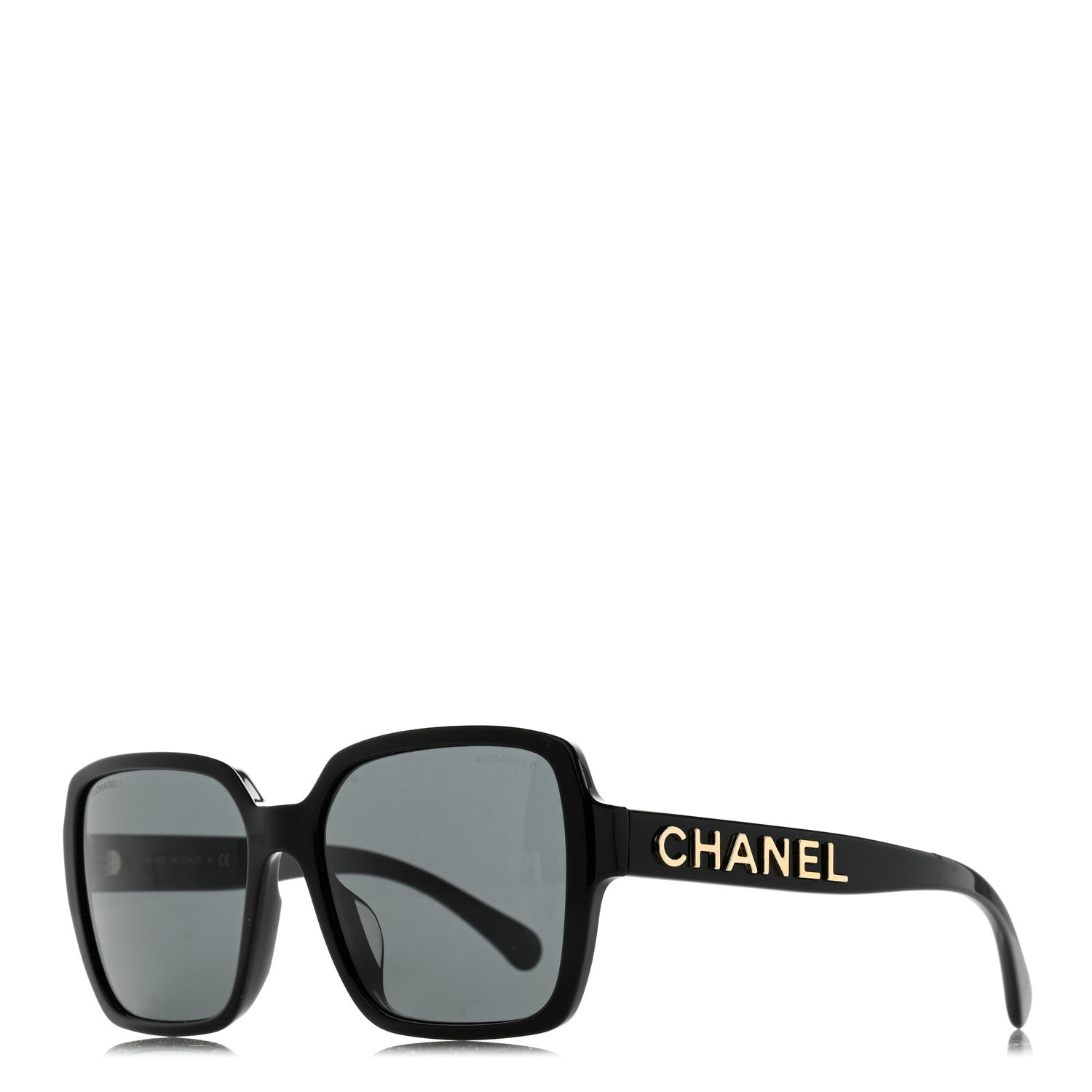 Chanel Acetate Square Sunglasses 5408 Black 1 of 8