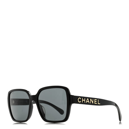 Chanel Acetate Square Sunglasses 5408 Black 1 of 8