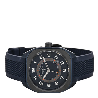 Hermes PVD Titanium Rubber 39mm H08 Automatic Watch Bleu Abysse 2 of 5