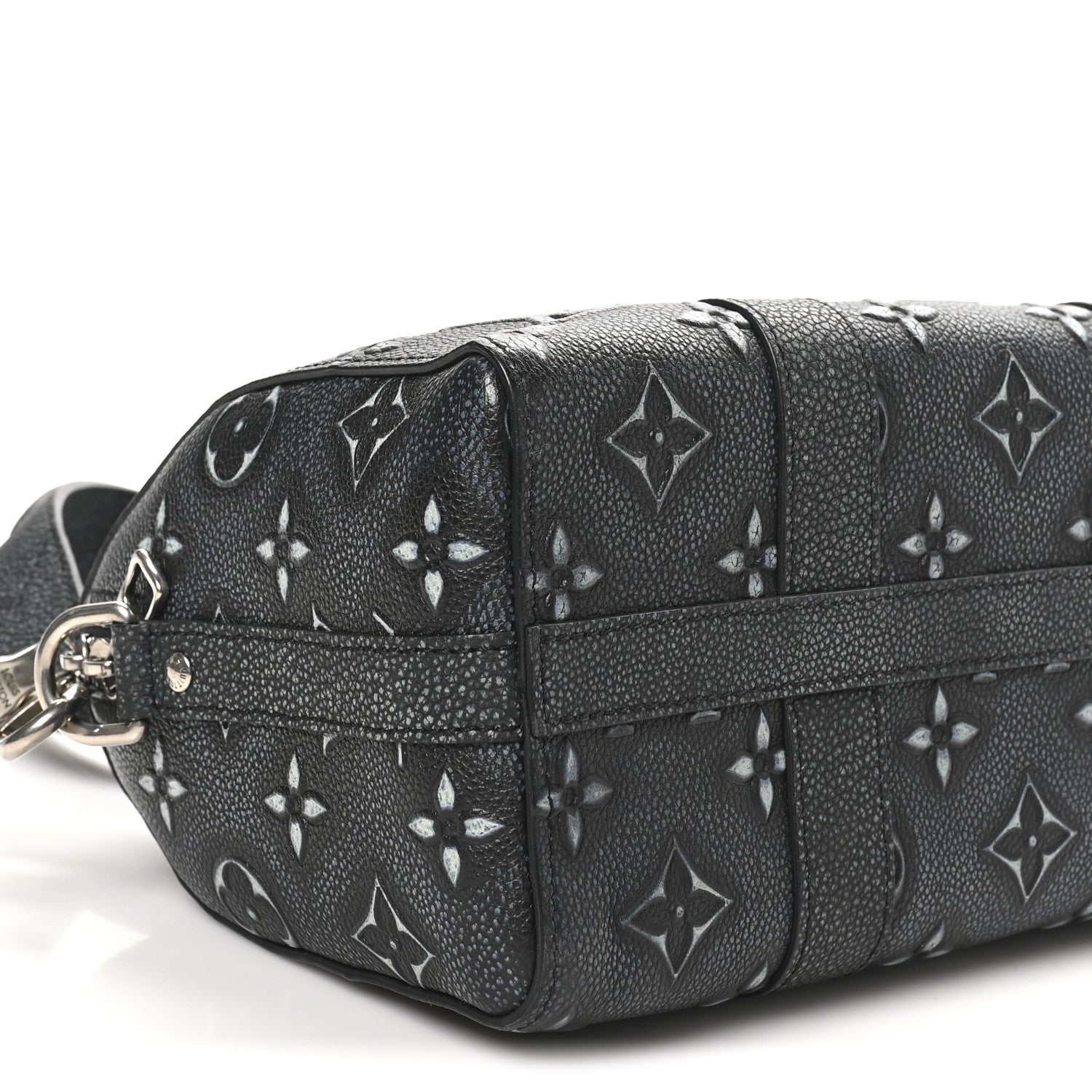 Louis Vuitton Cowhide Faded Monogram City Keepall Charcoal 1764675