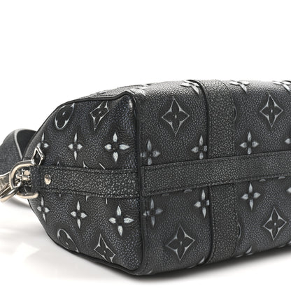 Louis Vuitton Cowhide Faded Monogram City Keepall Charcoal 8 of 9