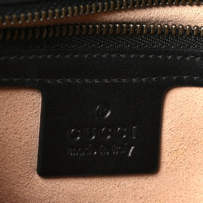Gucci Calfskin Matelasse Medium GG Marmont Shoulder Bag Black 6 of 9