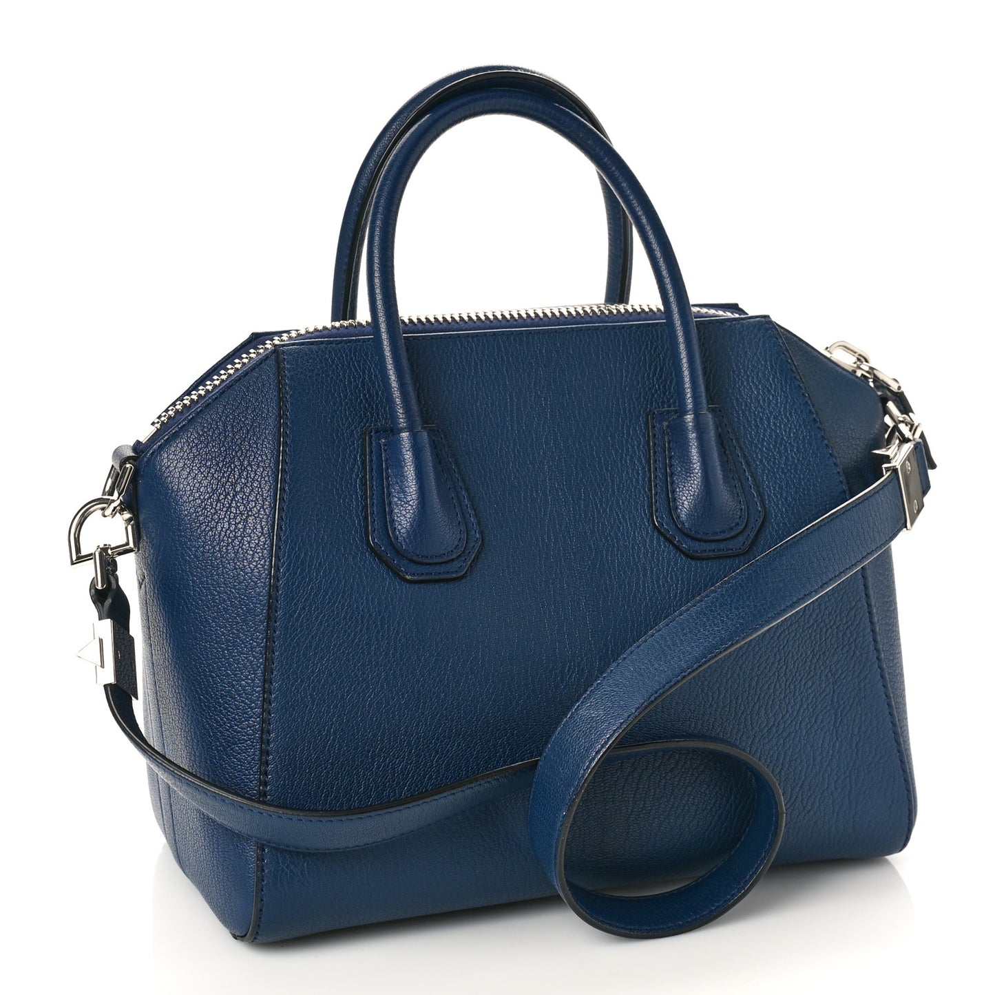 Sugar Goatskin Small Antigona Navy